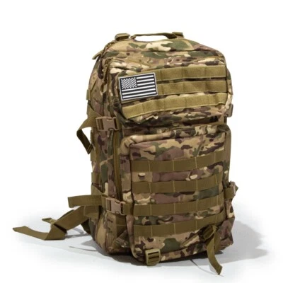 SIRIUS SURVIVAL 50L Expeditionary Tactical Backpack, Green Camo