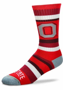 Calcetines crew Deuce de los Buckeyes College arco iris a rayas - Imagen 1 de 1