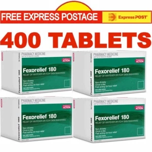 FEXORELIEF 180MG SAME AS TELFAST 180MG TABLETS (400 TABLETS) EXP. 11/26 - Picture 1 of 4