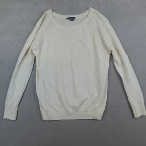 Vince Cashmere Sweater Womens XS Long Sleeves Boat Neck Ivory Soft Lightweight - Picture 1 of 7