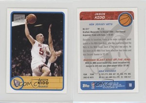 2003-04 Bazooka Mini Jason Kidd #10 HOF