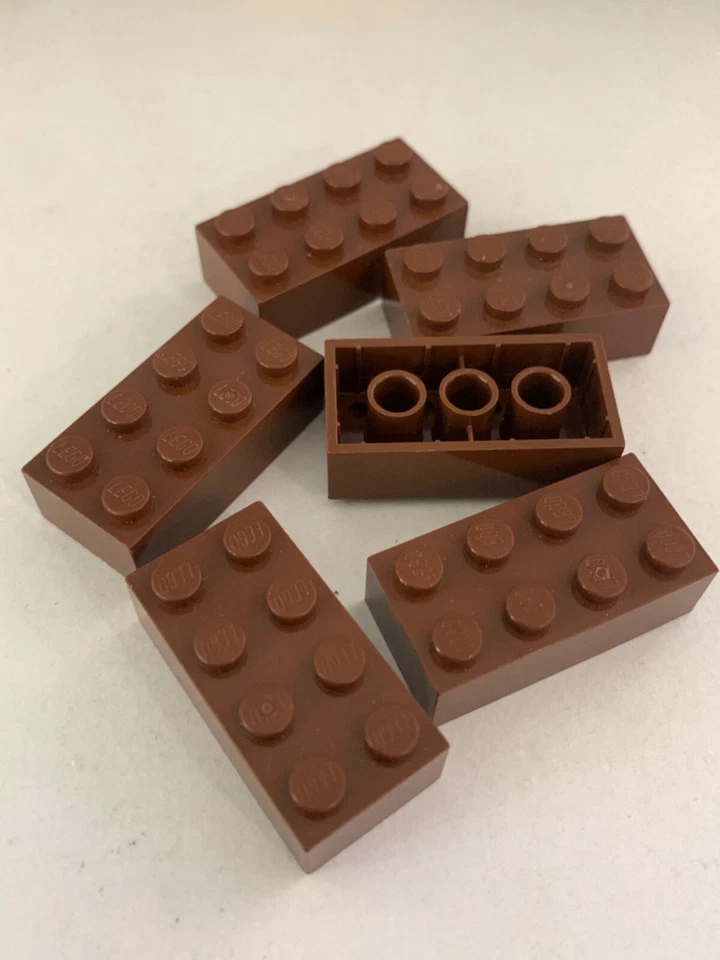 LEGO Parts 3001 (6pcs) Brick 2x4 Choose Color - Image 1 of 1