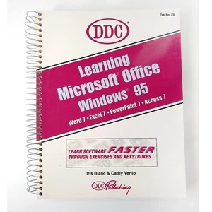 DDC Learning Microsoft Office Windows 95: Word 7 Excel 7 Powerpoint 7 Access 7 - Foto 1 di 10