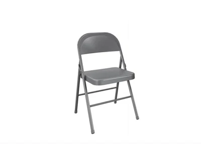 Mainstays All-Steel Metal Folding Chair, Gray - Image 1 of 3