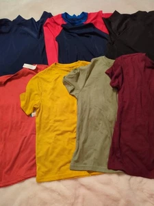 Lot Of 7 Land Ends , US Polo New, Wonder Nation New Shirts Size Youth Large - Picture 1 of 16