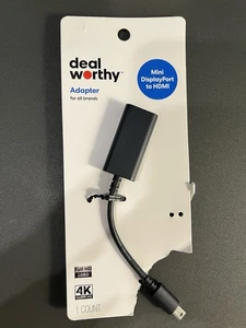Mini Display Port To HDMI Deal Worthy 1080 HD 4K 1 Count - Afbeelding 1 van 2