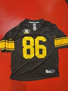 Hines Ward Pittsburgh Steelers Jersey Large Black Reebok NFL Equipment RBK - Picture 1 of 9