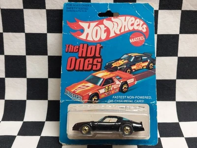 Hot Wheels The Hot Ones Black 1977 Hot Bird en tarjeta Foto 1 de 4
