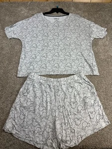 Disney Damen 2-teiliges Kurzarm Shirt & kurzer Pyjama Set Größe L - Bild 1 von 10