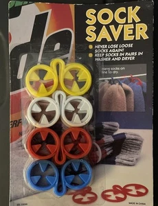 Juego de 12 Sock Saver Multicolor Vintage para Lavadora y Secadora Nunca Pierdas Calcetines, Nuevo - Imagen 1 de 3