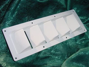 BOAT VENT LOUVER MARINE SEACRAFT SILVERTON SEA RAY WHITE 13-1/4 X 4-3/4 NEW!! - Bild 1 von 6