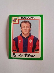 1990 EUROFLASH FOOTBALLERS FIGURE NUMBER 55 RENATO VILLA BOLOGNA