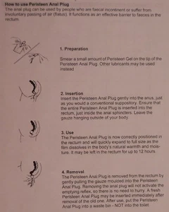 Peristeen Fecal Incontinence Rectal Plug Loose Stools Bariatric Tampon Small 3pc - Picture 1 of 3