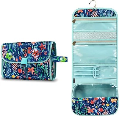 Portable Toiletry Travel Wash Bag, FINPAC Large Water Resistant Hanging Makeup