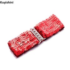 New Hot Girls Women Bling Sequins Shining Stretchy Wide Belt Waistband Dress