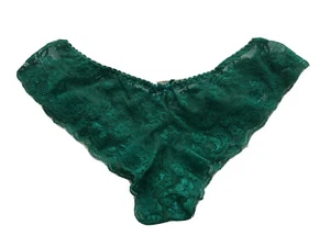 ASOS Lingerie French Knickers Panties- Dark Forest Green- Size UK 6- XS - Picture 1 of 2