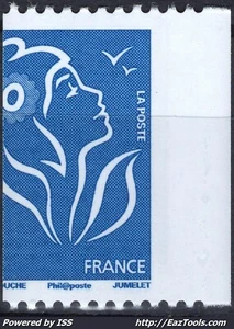 FRANCE MARIANNE DE LAMOUCHE N° 4159 NEUF ** SANS CHARNIERE VARIÉTÉ DE PIQUAGE - Picture 1 of 2