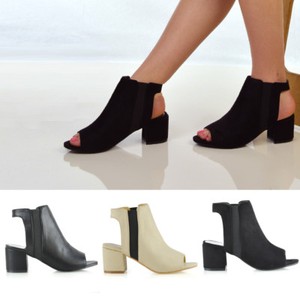 open toe shoe boots