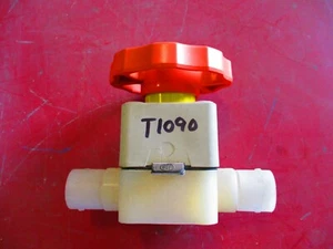 Diaphragm Valve | 1" Female Thread End | PVDF Body | MFG: FIP (Italy) - Picture 1 of 7