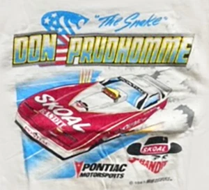 CAMISETA MEDIANA VRHTF RARA ORIGINAL NHRA DE COLECCIÓN "DON THE SNAKE PRUDHOMME SKOAL FC" - Imagen 1 de 5