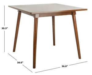Safavieh SIMONE SQUARE DINING TABLE, Reduced Price 2172733471 DTB9200A