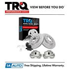 Trq Front Brake Calipers Pads & Drilled Rotors For 2011-2017 Volkswagen Jetta