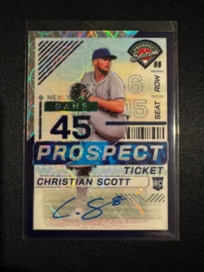 2024 Panini Prospect Edition #74 Christian Scott Purple Scope Auto /49 A4 - Picture 1 of 2