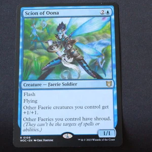 Scion of Oona Magic The Gathering Commander: Wilds of Eldraine raro 109 casi nuevo - Imagen 1 de 6