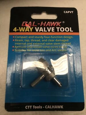 Removedor de núcleo de vástago de válvula de neumático de 4 vías / herramienta de instalación DE ALTA RESISTENCIA Foto 1 de 2