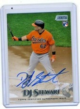D J Stewart 2019 Topps Stadium Club Rookie Certified Autograph Auto Card Mets