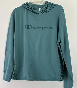 Champion Pullover Hoodie Green Womens Medium New - Picture 1 of 7