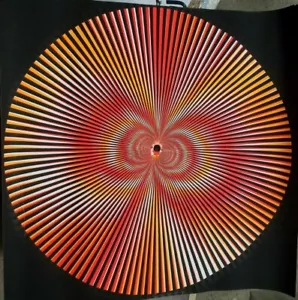 SPIRAL ZONK VINTAGE 1970's PSYCHEDELIC HEADSHOP BLACKLIGHT POSTER By Bill Evans - Picture 1 of 6