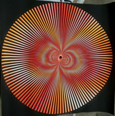 PÓSTER SPIRAL ZONK VINTAGE AÑOS 70 PSICODÉLICO HEADSHOP LUZ NEGRA por Bill Evans Foto 1 de 4