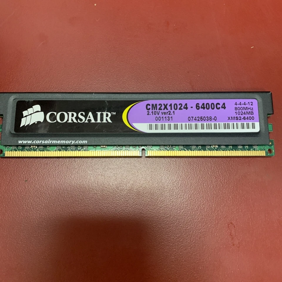 1x RAM Corsair XMS2 PC2-6400 DDR2 Memory CM2X1024-6400 - Image 1 of 1