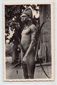 Benín - Cazador de somba con su estuche para el pene - FOTO REAL - Publicar G.Laplease 7 - Imagen 1 de 2
