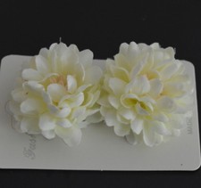 1 Paire Fleurs de Cheveux 2 Pince à Barrette Tissu Rose 3 Modèles / 10 Couleurs