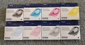 2016/2018 GENUINE 8 SET NIB T034 EPSON INK STYLUS 2200 T0341-T0344-T0345-T0346 - Picture 1 of 1