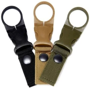 Hangable Portable Water Bottle Buckle Clips Set of 3 Hiking Camping Backpack NWT - Picture 1 of 7