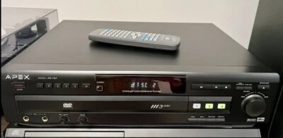 APEX AD-703~ Reproductor de DVD de video digital de 3 discos y karaoke con control remoto, ¡bonito! Foto 1 de 4