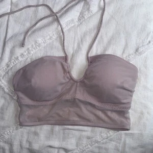 Gilly Hicks Sheer Halter Top S Mauvy Pink - Picture 1 of 7