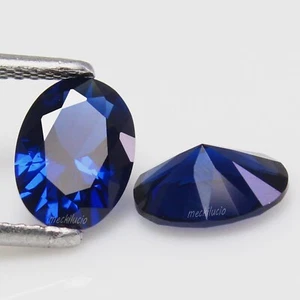 Natural Certified Montana Blue Sapphire 7x5 MM Oval Pair Unheated AAA+ Gemstone - Picture 1 of 6