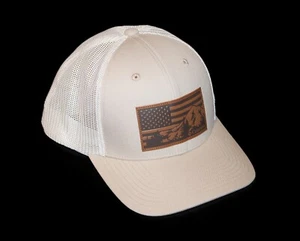 Sombrero de Camionero Columbia PHG Montañas Exterior Bandera de EE. UU. Ajuste Flexible Malla Espalda L/XL - Imagen 1 de 5