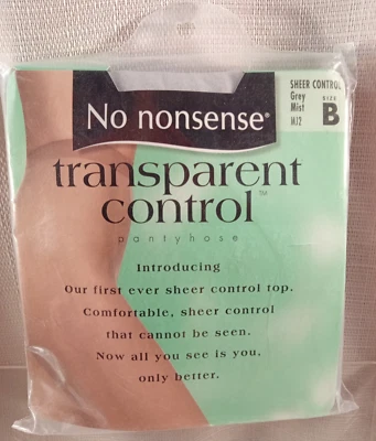 Pantimedias Top de Control Transparente No Nonsense Control Transparente GRIS NIEBLA Talla B MJ2 Foto 1 de 4