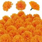 30 Pcs Artificial Marigold Flowers Set Orange Carnation Flowers Decorations