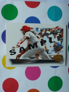 RARE 1995 Score Summit SAMPLE Baseball Card #10 Barry Larkin PROMO CINCINNATI