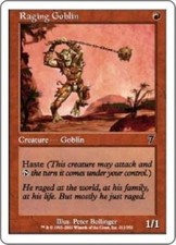 Raging Goblin x4 7th MtG NM