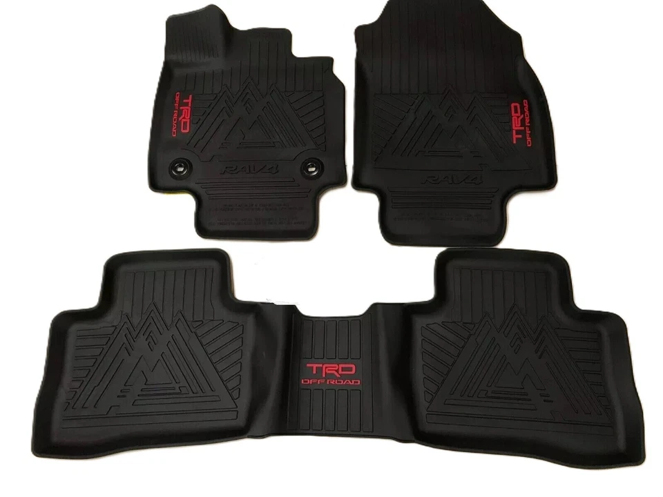 OEM TOYOTA 2019-2023 RAV4 (ALL EXC PRIME) TRD OFF ROAD ALL WEATHER FLOOR LINERS - Image 1 of 1