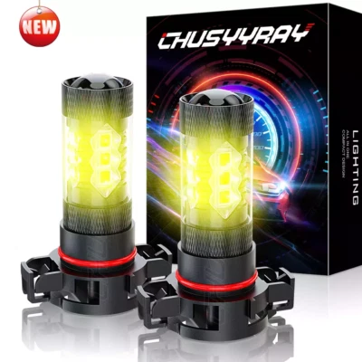 2504 PSX24W Yellow LED Fog Driving Light Bulbs for Jeep wrangler JL 2010-2022 - Image 1 of 4