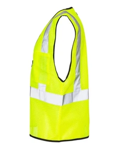 🔥 Kishigo Unisex Double-Pocket Zippered Economy Class 2 Vest UpTo 5XL 1537-1538 - Picture 1 of 7