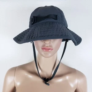 Patagonia Gris Sombrero Cubo Ajustable Mentón Nylon Sombrero para el Sol Embalable Exterior - Imagen 1 de 9